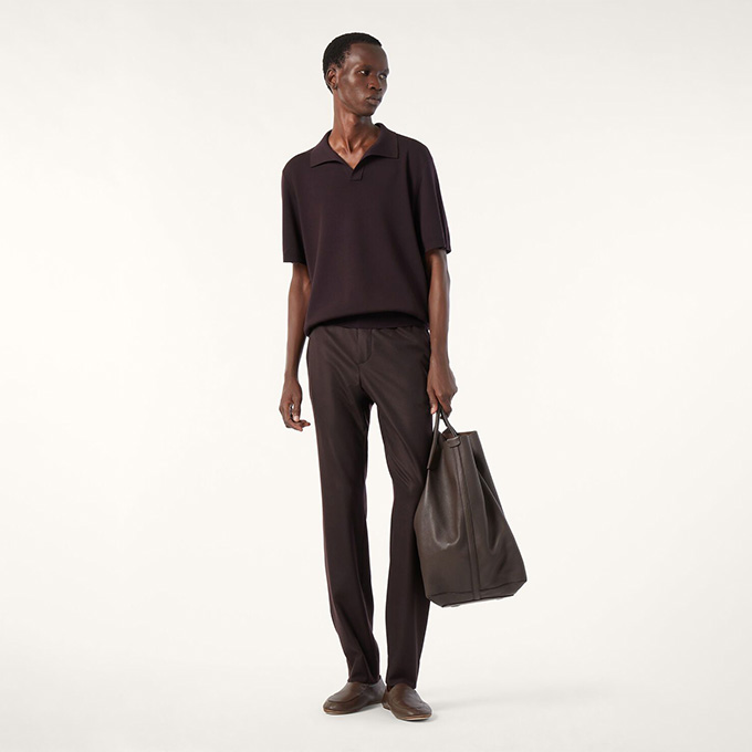 loro piana empire pure wool short sleeve polo shirt